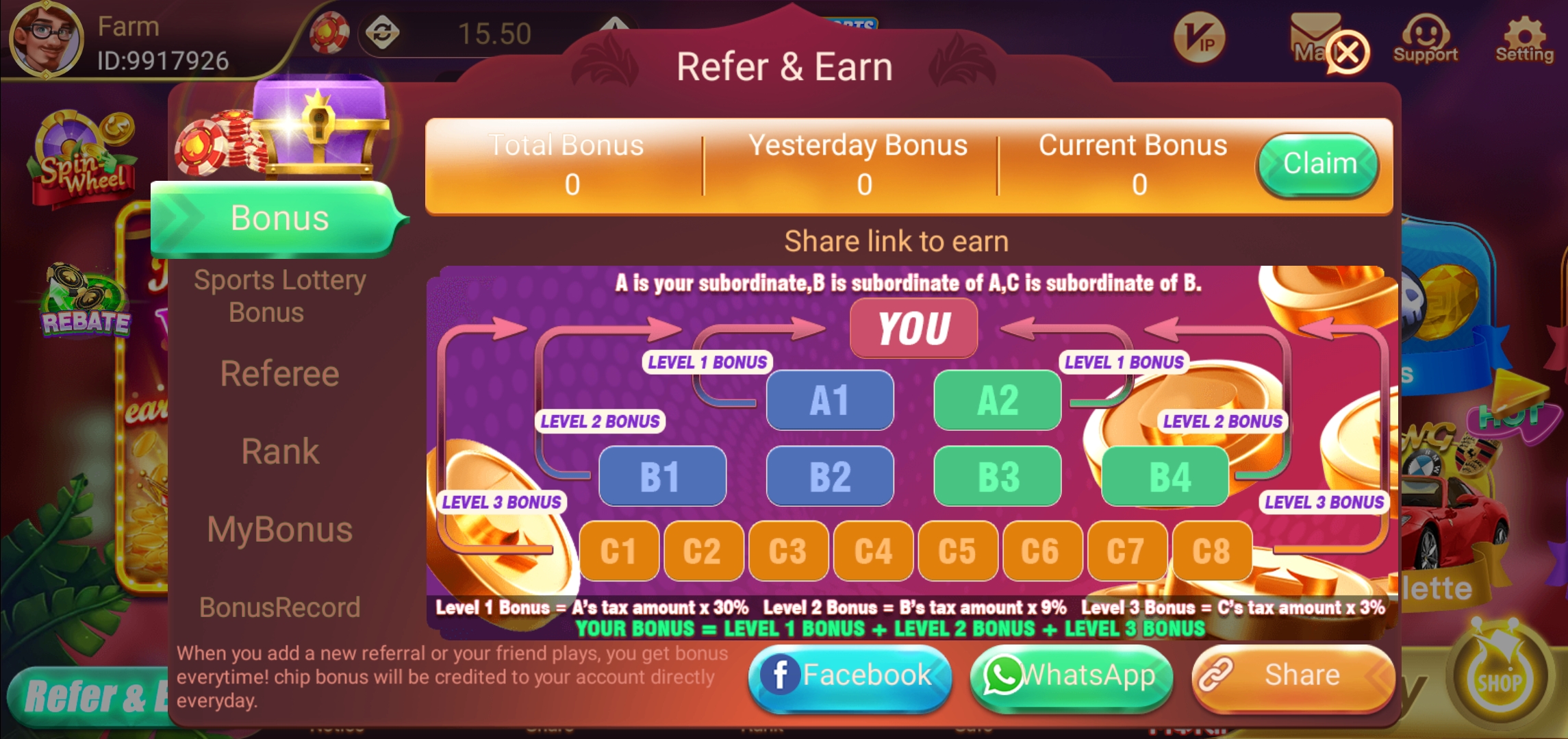 Rummy Farm Apk Bonus Features